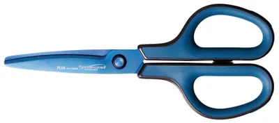 Image de PLUS JAPAN Ciseaux universels FITCUT CURVE Titanium bleu