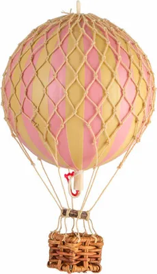 Produktbild von Authentic Models Závěsná dekorace Vznášející se v oblacích Růžová, balón, ratan, papír, PP plast, AP160P