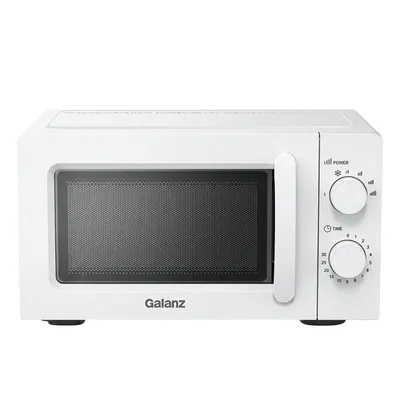 Produktbild von Galanz Mikrowelle 20L Weiß 700W mit Auftaufunktion, 6 Leistungsstufen und Glasdrehteller