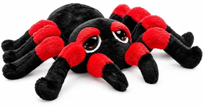 Produktbild von Stofftier Spinne "Nico" Gr. M (18 cm) | Schwarz Rot
