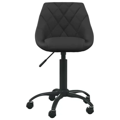 Image de vidaXL Chaise de bureau noir velours