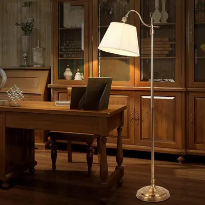 Produktbild von ACMHNC -Stehlampe Wohnzimmer Vintage Fernbedienung, 12 W LED -Lesen Stoffschatten, E27 Nostalgie Bronze Dimmbare Schlafzimmerstudie