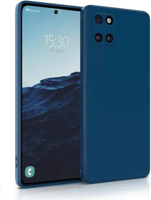 Produktbild von Hülle für Samsung Galaxy Note 10 Lite - Handyhülle mit Kameraschutz Cover aus Silikon in Dunkelblau