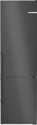 Produktbild von Bosch Freistehende Kühl-Gefrier-Kombination 203 x 60 cm Edelstahl schwarz KGN39O...