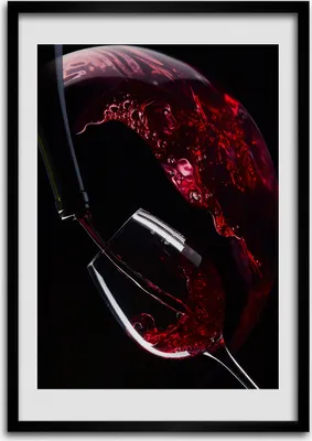 Produktbild von Bild - Bilderrahmen - Foto - 70 cm x 100 cm - MDF - Rahmen - Wandkunst - Rotwein
