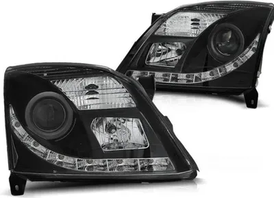 Produktbild von Xenon Scheinwerfer DRL LED Tagfahrlicht passend für Opel Vectra C / Signum 02-05 Schwarz