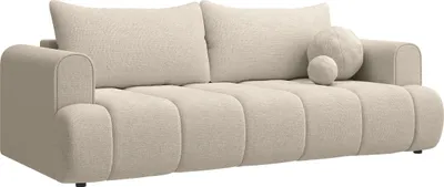 Produktbild von Selsey Dandelino - 3-Sitzer Sofa mit Schlaffunktion, Chenille-Bezug, hellbeige