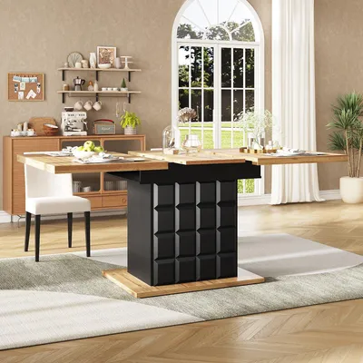 Immagine prodotto di Tavolo pieghevole - Tavolo a ribalta - Tavolo pieghevole - Tavolo allungabile - Tavolo da pranzo - Allungabile da 110 a 140 cm