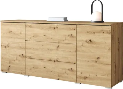 Produktbild von MIRJAN24  Kommode Vera, Griffloses Öffnungssystem, Sideboard, Stilvoll Highboard Schrank (Farbe: Artisan Eiche, ohne Beleuchtung)