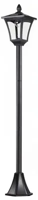 Obrázek produktu pro Sluneční Solární Zahradní Lampa Na Cestu S Led 40 Lumenů Černá 18 X 18 X 160 Cm