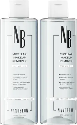 Produktbild von Make-up Entferner Nanobrow Micellar Makeup Remover 200ml - entfernt wasserfestes Make-up
