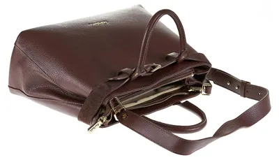 Zdjęcie produktu dla Torebka Ręczna Pierre Cardin Skóra Naturalna Zamek Błyskawiczny Szara Grey UNICA 37x25x12 cm 55102-ANTRACITE