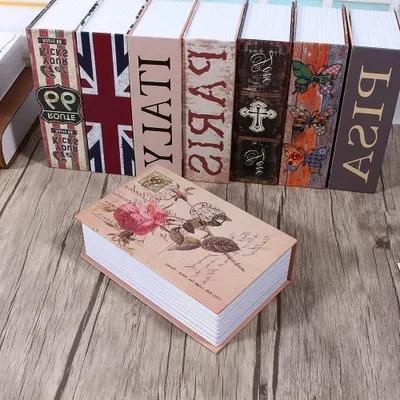 Produktbild von Sichere Aufbewahrungsbox Wörterbuch Buch Geheim Sicherheitsbox mit 2 Schlüsseln - Geld Bargeld Schmuck Sicherheitsbox (Typ Rosentagebuch) - Inhalt erforderlich.