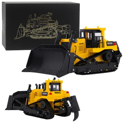 Productafbeelding van Bulldozer Bulldozer Graafmachine Huina Metaalconstructie Model 1:50