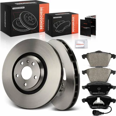 Obrázek produktu pro Frankberg 2x brzdové kotouče 4x brzdové destičky přední náprava pro Audi TT 8J3 TT Roadster 8J9 1.8L 2.0L 3.2L 2006-2014