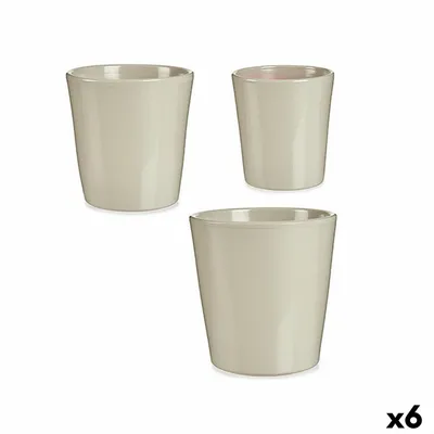 Obrázek produktu pro Sada květináčů šedá hlína (6 kusů)