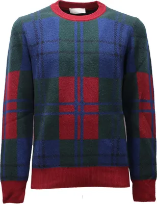 Obrázek produktu pro 9798AF maglione uomo THE PULL modrý/zelený/vínový vlněný svetr pánský