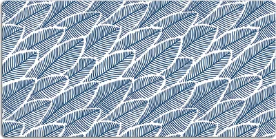 Produktbild von Schreibtischmatte Tischunterlage 100x50 cm Mauspad - Blaue Blätter