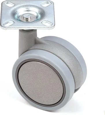 Produktbild von 60-mm-Möbelrolle mit weichem Reifen