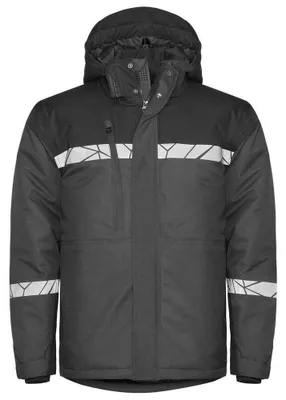 Image de Projob - Veste technique "7413" pour hommes, modèle Softshell ET1019 (Taille L) (Gris/Noir)