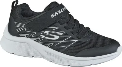 Produktbild von Skechers Microspec-Texlor leichte Jungen Textil Sportschuhe in schwarz, Skechers Fußbett, maschinenwaschbar