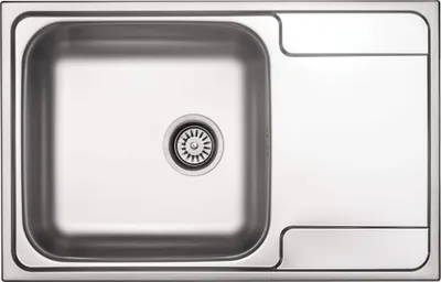 Zdjęcie produktu dla 1-bowl steel sink with drainer
