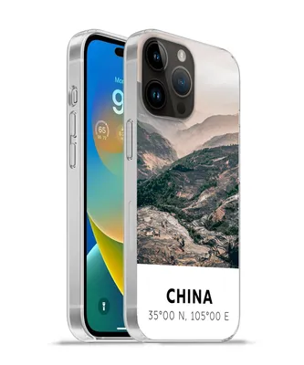 Produktbild von MuchoWow® Handyhülle Schutzhülle Hülle für Apple iPhone 14 Pro Max China - Berge - Asien - Sommer Silikon Softcase Handy Hülle - Hardcover