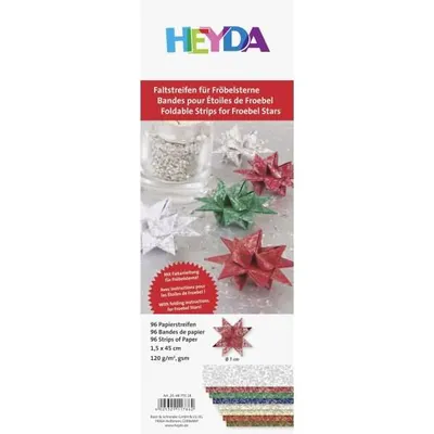 Produktbild von Faltblatt Papier 1,5x45 cm 4 Farben sortiert 96 Streifen