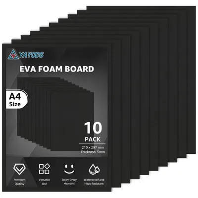 Image de Lot de 10 plaques en mousse EVA pour projets créatifs