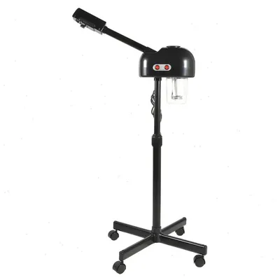 Image de Vaporisateur facial - Sauna facial nano-ionique - Ioniseur à ozone - Nettoyage en profondeur et hydratation - 220 V - Portable - Noir