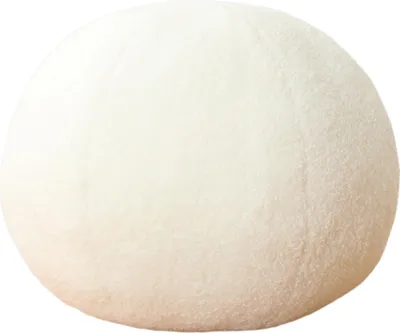 Produktbild von Rundes Kissen, Dekokissen, Ball, extraweich, vollständig gefüllt, minimalistisch, modern, Schlafzimmer, dekoratives Kissen