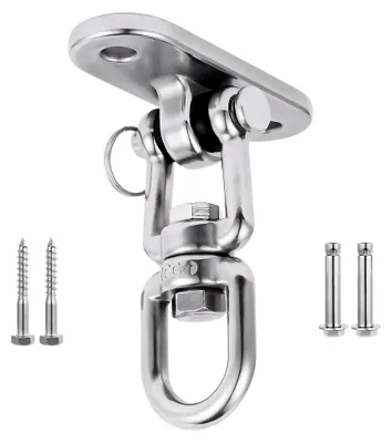 Produktbild von Schaukelhaken 360° Drehbar, 450KG Kapazität, Schwerlast Deckenhaken für Hängesessel, Boxsack, Yoga, Slingtrainer
