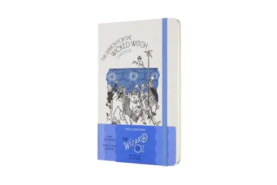 Produktbild von Moleskine Notizbuch Der Zauberer von Oz - Groß (13x21) - mit festem Stoffeinband - 70g-Papier - Blanko - Blau - Hexe