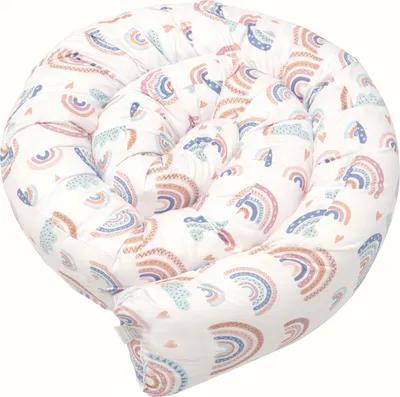 Produktbild von PIMKO Bettrolle 160 cm Seitenschläfer-Kissen geeignet als Stillkissen Seitenschläferkissen Bettschlange Body Pillow Bettumrandung Bettschlange Zugluftstopper Creatif