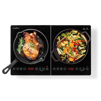Produktbild von Nedis Kaip124cbk2 Induktionskochfeld 3500w  One Size / EU Plug 220V  One Size
