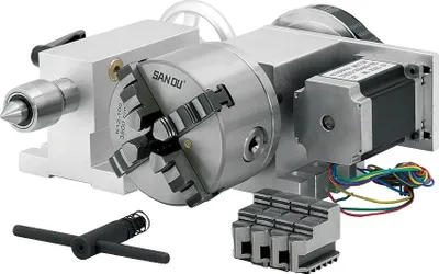 Image de Moteur pas à pas, rapport de transmission 6:1, mandrin de serrage 100 mm, option 2