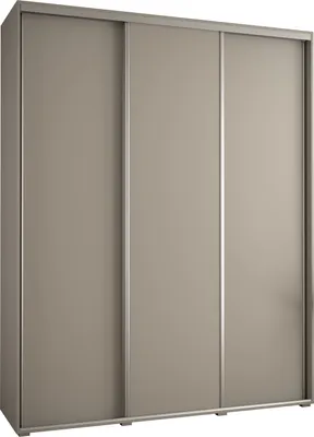 Produktbild von Kryspol Dakota 1 Schrank, drei Türen - 235,2x190x45cm - Kaschmir Silber