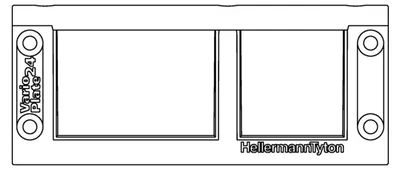 Produktbild von Hellermann Tyton Kabeldurchführungsrahmen VarioPlate 24 10 Stk