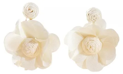 Image de Boucles d'oreilles pendantes de style bohème, ornées de roseaux et de fleurs
