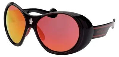 Immagine prodotto di OCCHIALI DA SOLE MONCLER, modello BLACK & RED OVAL. ******