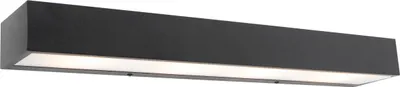 Produktbild von QAZQA - Design längliche Wandleuchte schwarz 60 cm - HouxI 4-flammig I Wohnzimmer I Schlafzimmer - Aluminium Länglich I Rechteckig - LED geeignet G9