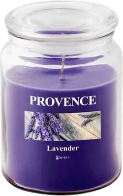 Obrázek produktu pro Provence SVÍČKA VE SKLE S VÍČKEM 510G, LEVANDULE_EXTUTC