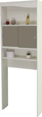 Immagine prodotto di Mobile da bagno altamente funzionale, frontale color taupe, mobile per lavatrice, 6090A2191A17