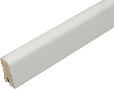 Produktbild von KGM Sockelleiste ExPress 45 oben abgerundet weiß