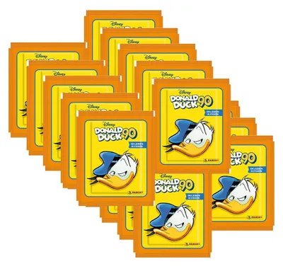 Immagine prodotto di Paperino - 90 anni - Adesivi da collezione - 20 bustine