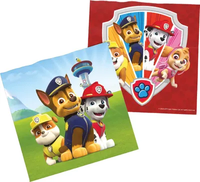 Produktbild von Servietten Paw Patrol bunt Ø 16,5 cm 20er Pack