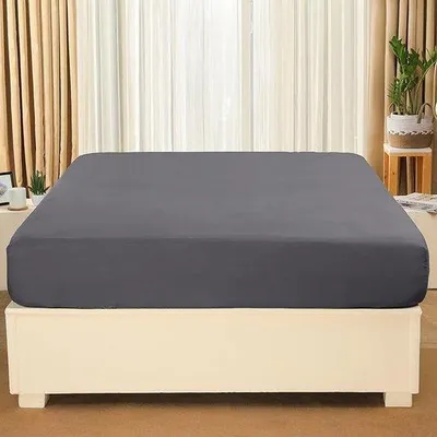 Image de Drap de lit doux, respirant et hypoallergénique, 100 % coton, 140 x 200 cm