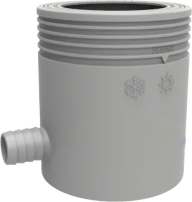 Produktbild von Marley Regensammler mit Filter und Überlaufstop DN 80-105mm grau Fallrohrfilter