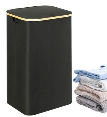 Productafbeelding van Opvouwbare Wasmand met Afneembare Tas en Deksel
