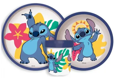 Obrázek produktu pro Sada protiskluzového stolního nádobí Disney Lilo a Stitch, sada